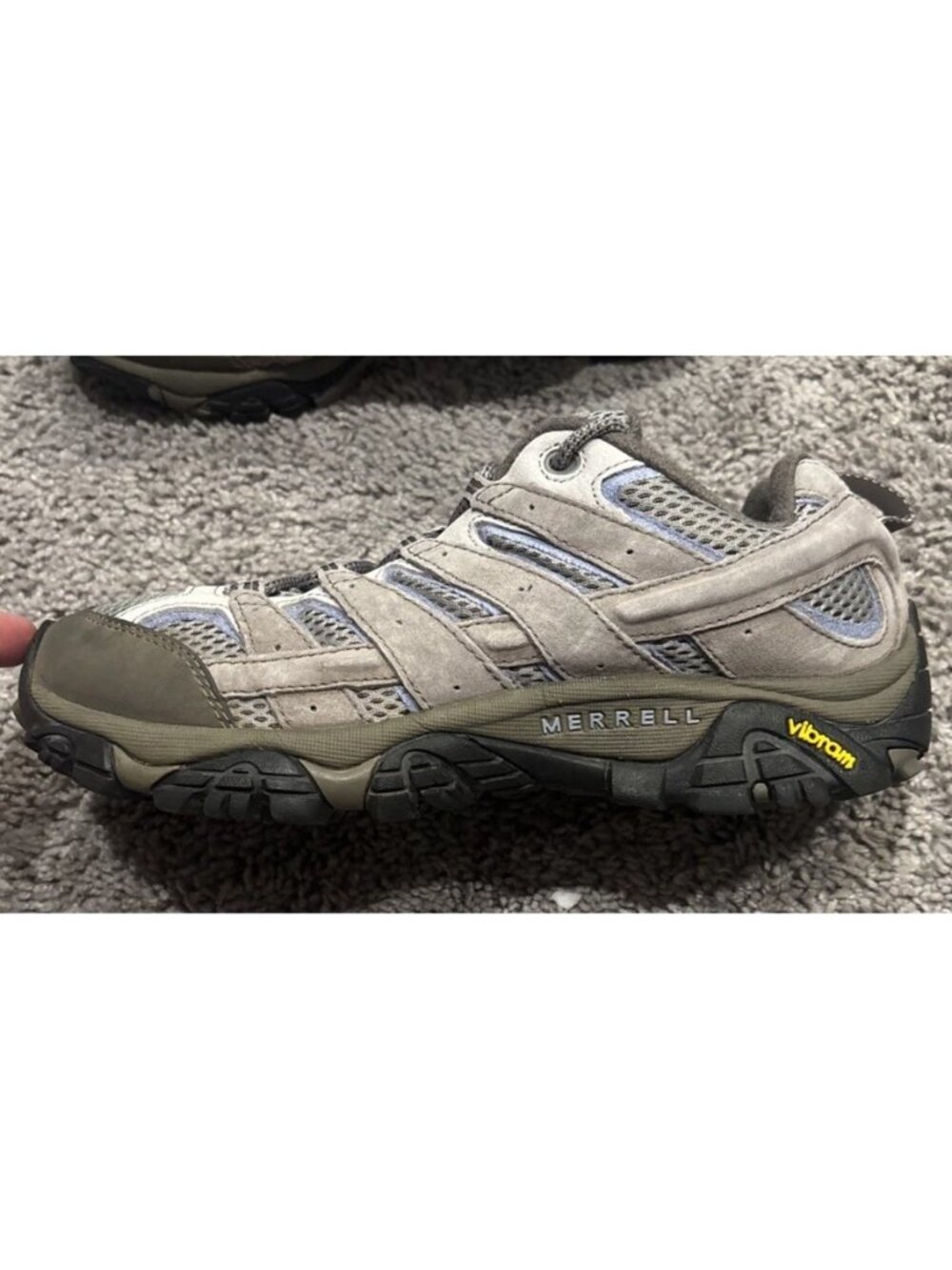 Merrell Moab 2 Ventilator Womens Gray Trail Hiking Shoes Sneaker J98324 Size 9.5